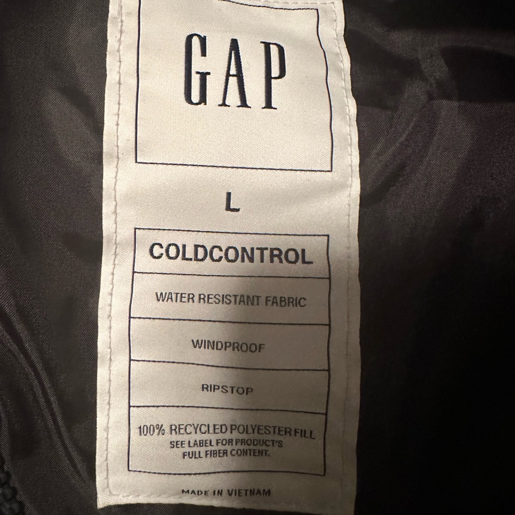 Gap Black Coldcontrol Jacket